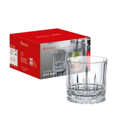 Bild av Spiegelau &amp; Nachtmann, whiskyset i 4 delar, Single Old Fashioned glas, 270 ml, kristallglas, Perfect Serve, 4500177