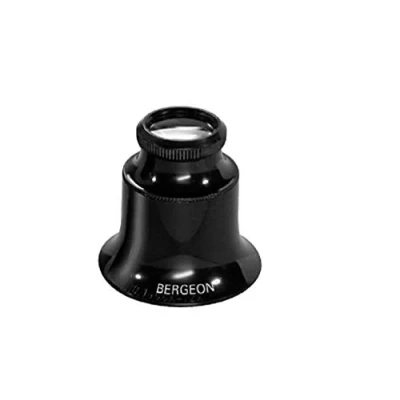 Bild av Bergeon 1458 A 15 Watchmakers dubbelt glas lupp x förstoring, svart, M