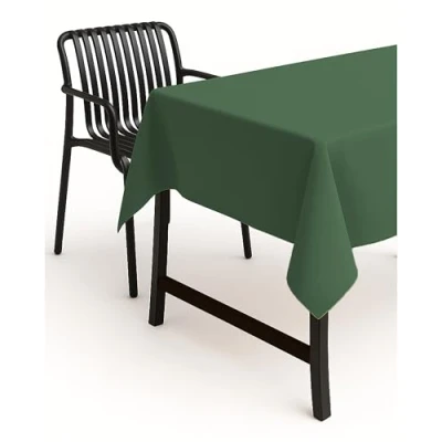 Bild av TextilDepot24 Lantlig duk, lotuseffekt, smutsavvisande, robust, 160 x 220 cm, oval (mörkgrön)