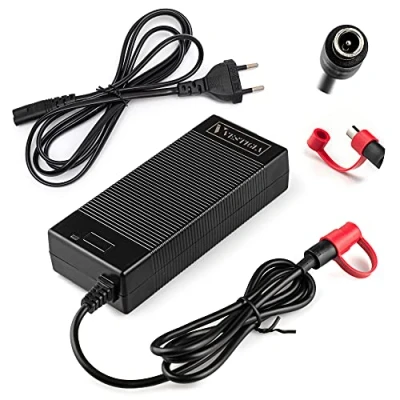 Bild av Vestigia® Batteriladdaradapter för Xiaomi M365, Mi3, Pro, Pro2, Essentials, 1S, Ninebot, Segway ES1, ES2, ES4, E22E, E25E, E45E, 42 V 2 A, elskoter, sparkcykel, tillbehör