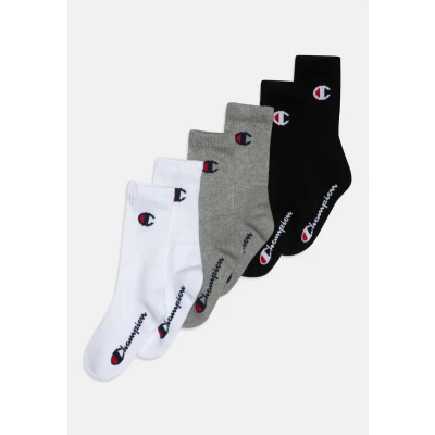 Bild av Champion CREW Unisex 6 PACK Träningssockor för barn, Storlek: 27 30, Schwarz/grau/weiß