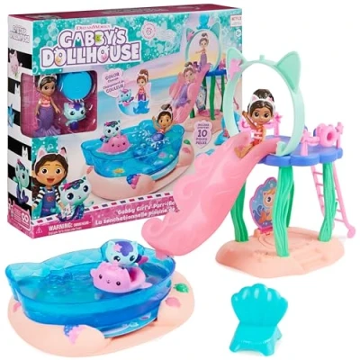 Bild av DREAMWORKS GABBY&#039;S DOLLHOUSE Purrific Pool Party Docklekset, Flerfärgad, Från 3 år