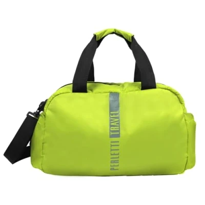 Bild av Duffle Bag Unisex Dam Herr Vattentät Nylon Reseväska Väska med Handtag och Axelrem Ultralätt Kappsäck i Perfekt Storlek för Flygresan 40x20x25cm (Limegrön)