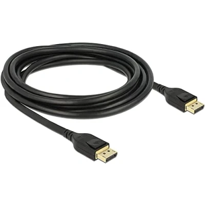 Bild av Delock kabel Displayport 1,4 8K 60 hz, DP certifierad (Ultra HD 2), 4K @ 240 för spelskärm, spelgrafikkort 3 m