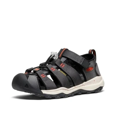 Bild av KEEN Unisex barn Newport Neo H2 stängd tå vattensandaler, Magnet/kryddig orange, 6 Big Kid