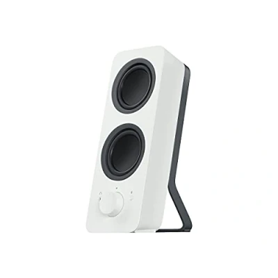 Bild av Logitech Z207 trådlösa Bluetooth PC högtalare, stereoljud, 10 watt toppeffekt, 3,5 mm ljudingång, hörlursuttag, multi enhet, enkel switch, dator/TV/smartphone/surfplatta Vit