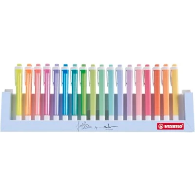 Bild av STABILO Highlighter swing cool Deskset of 18 Assorted Colours 8 Neon &amp; 10 Pastel