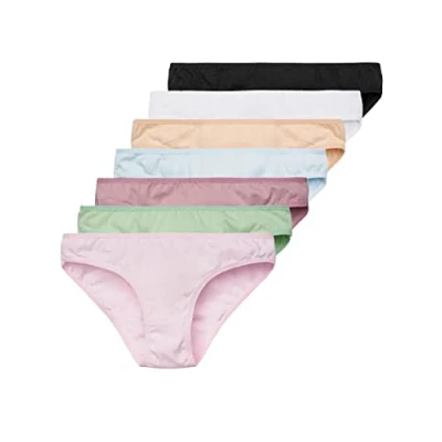 Bild av Tazzio damtrosor 7 pack kalsonger underkläder trosor flerpack bomullsset F900, Blandade färger, S