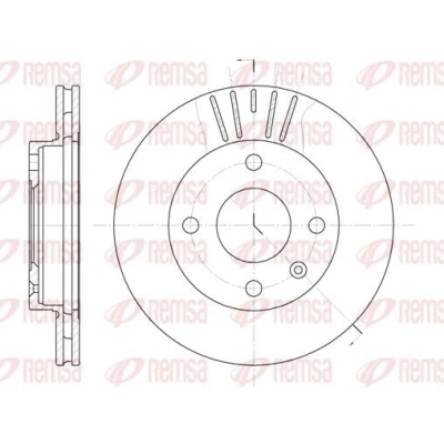 Bild av REMSA 6096.10 Disque de frein Essieu avant 239,5, 239,5 20 4 ventilé FORD: FIESTA 4, KA 3 portes, Puma