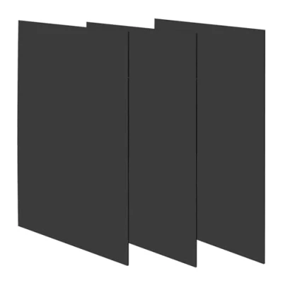 Bild av JOIKIT 3 st A4 svart akrylark, 297 x 210 mm perspexark, akrylplastark panel för hantverksmålning