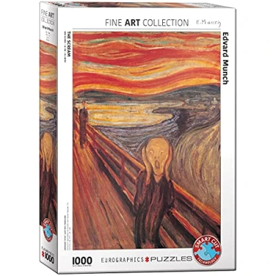 Bild av Eurographics EG60004489 The Scream av Edvard Munch pussel (1 000 stycken)
