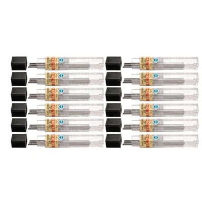 Bild av Pentel refill bly extra stark högpolymer i rör med 12 x 2H 0,5 mm ref C505 [12 rör], svart