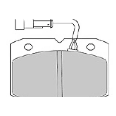 Bild av MAPCO 6556 Jeu de plaquettes frein Essieu avant contact signal d&#039;usure inclus IVECO: DAILY 2 Pritsche/Fahrgestell, Kasten/Kombi