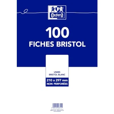 Bild av OXFORD Bristol A4 Uni 100 vita ark under film