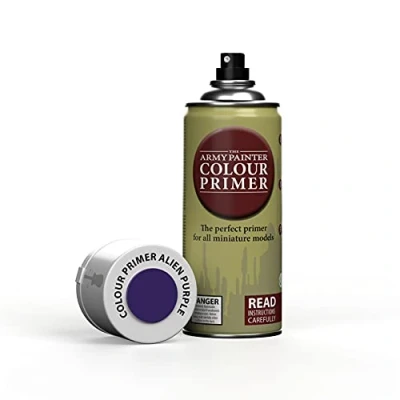 Bild av The Army Painter, Colour Primer Alien Purple, 400ml Acrylic Spray Primer, Miniature Dawn Paint Base Coat, Table Games, Board Games &amp; Wargames Modeling