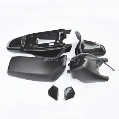 Bild av Bodywork Plastic Fairing Body Kit for Yamaha PW50 PY50 PW 50 PEE WEE Plast Fender Seat Gas Tank (Color : Black)