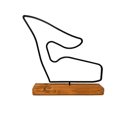 Bild av Formula 1 Track Statue F1 bana Modell På Träbas 20cm, Rumdekoration Och Gåva Till Motorsportfantast (RedbullRing)