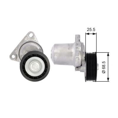 Bild av GATES FleetRunner Micro V Kit T39074 Poulie Tendeur MAZDA: MX 5 3, 3 portes, 6 3/5 portes