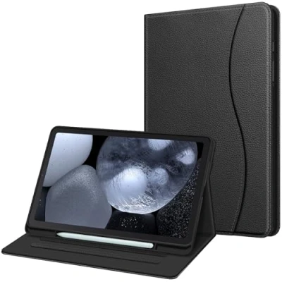Bild av Fintie fodral för Samsung Galaxy Tab S6 Lite 10,4 2022/2020 SM P610/P613/P615/P619, mjukt TPU baksida skyddsfodral med S pennhållare och dokumentslitsar, svart