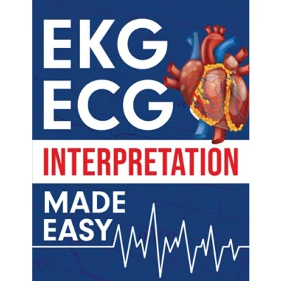 Bild av EKG ECG Interpretation Made Easy: An Illustrated Study Guide For Students To Easily Learn How Read &amp; Interpret Strips