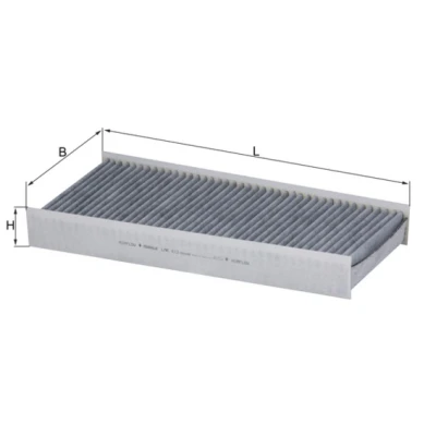 Bild av MAHLE ORIGINAL LAK 412 Filtre d&#039;habitacle à charbon actif 376,0 176 48,0 PEUGEOT: Expert II Van, Tepee