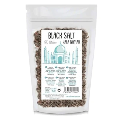 Bild av Himalaya svartsalt, grovt, 100% naturligt, inga tillsatser, oraffinerat. Kala Namak Salt Äggsmak Högre innehåll av spårämnen. För smaksättning och kryddning. Ursprung: Punjab, Pakistan