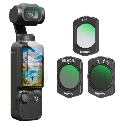 Bild av SMALLRIG Magnetic Filters Set för DJI Osmo Pocket 3, VND2 5 Filter, ND16/CPL LPF Filter och Screen Protector 4776