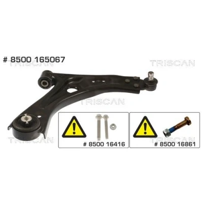 Bild av TRISCAN 8500 165067 Bras de suspension avec rotule suspension, support en caoutchouc barre oscillant transversal 21, 17,9