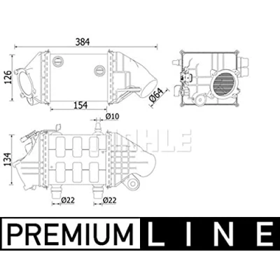 Bild av Laddluftkylare Mahle CI 226 000P