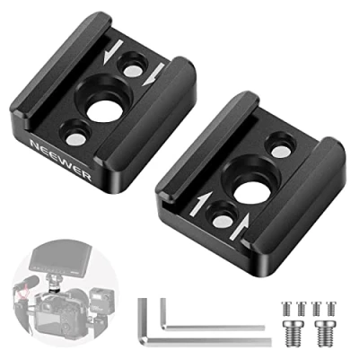 Bild av NEEWER 4 st Cold Shoe Mount Adapter, 1/4 tum Kall Sko Fäste Kompatibel med SmallRig DSLR Camera Cage Mikrofon Bildskärm LED ljus och Andra, ST26