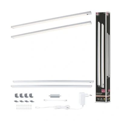 Bild av Paulmann infälld lampa Inline startset om 2 krom 55 cm 830