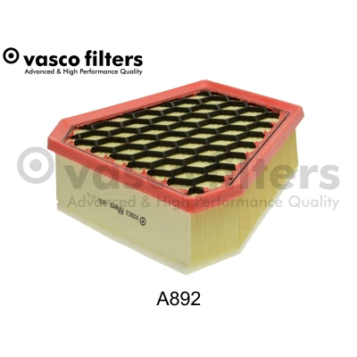 Bild av DAVID VASCO A892 Filtre à air 89mm 257mm 232mm asymétrique Cartouche filtrante avec préfiltre FIAT: Ducato III Van