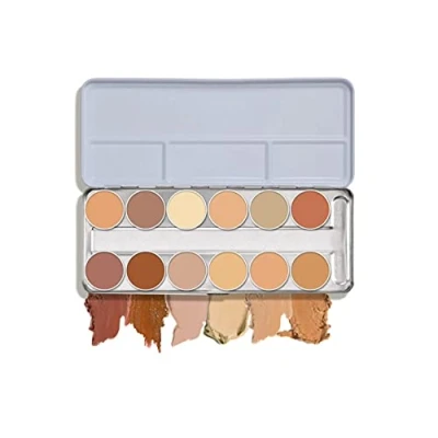 Bild av Kryolan 75004 Dermacolor kamouflage krämpalett 12 färger, 4 färgalternativ: A, B, C, Karibisk (C) av Kryola