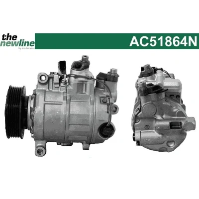 Bild av The NewLine AC51864N Compresseur De Climatisation 6SEU14C AUDI: Q5, A4 B8 Berline, Avant