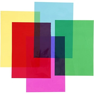 Bild av Creativ Company Cellophane Foil Sheets Colored A4 100pcs.