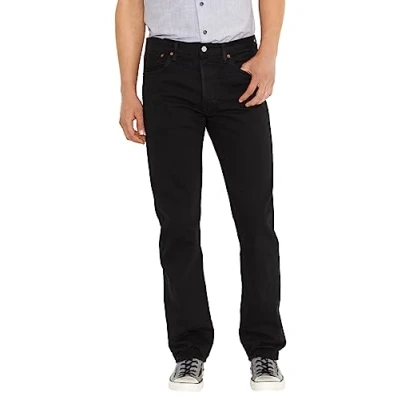 Bild av Levi&#039;s herr 501 Original Fit Straight Jeans , Stonewashed Black, 33W / 34L
