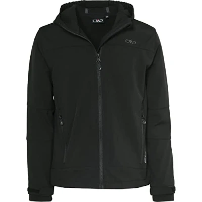 Bild av CMP KID Jacket FIX HOOD Unisex Softshelljacka för barn, Storlek: 140, Nero