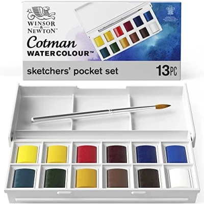 Bild av Akvarellfärglåda Cotman 12 färger