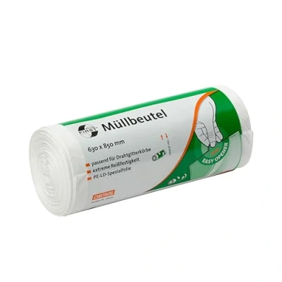 Bild av Deiss First 36030 soptunna linjer med stjärna sömnad botten 630 mm x 850 40 per rulle vit