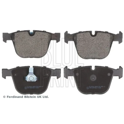 Bild av BLUE PRINT ADB114201 Jeu de plaquettes frein Essieu arrière préparé pour indicateur d&#039;usure avec clip piston BMW: 3 Berline, 5 Coupe
