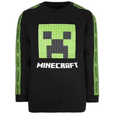 Bild av Minecraft Sweatshirt Gåvor för Pojkar Topp Spelvaror Birthday Produkter Åldrarna 5 12, Svart, 11 12 År