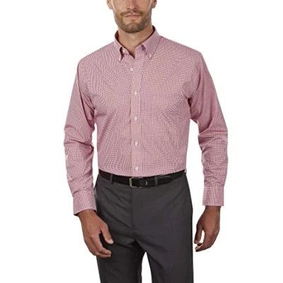 Bild av Van Heusen Klänningsskjorta för män, Röd Henna, 3XL