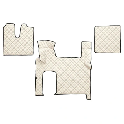 Bild av F CORE FL06 CHAMP Ensemble de tapis sol Similicuir avant 3 blanc ivoire