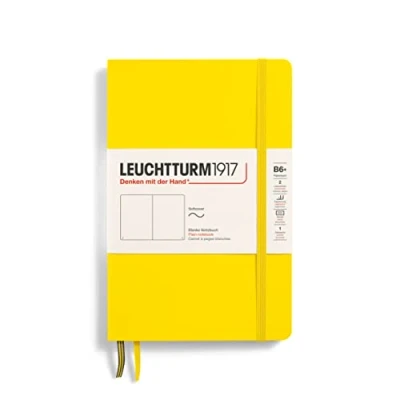 Bild av LEUCHTTURM1917 358304 anteckningsbok pocketbok (B6+), mjukt omslag, 123 numrerade sidor, enkel, citron