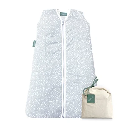 Bild av molis&amp;co Vintersovsäck 2,5 TOG, för bebisar, 0 till 6 månader, supermjuk och varm, unisex, grått tryck, perfekt användning under vinter mellansäsong, 100 % bomull (Oeko Tex 100), lätt vadderad