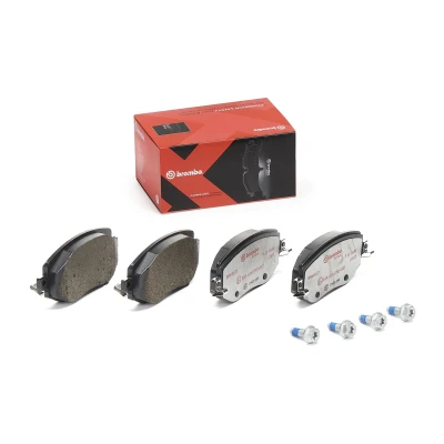 Bild av BREMBO P 68 068X Jeu de plaquettes frein contact signal d&#039;usure exclu avec vis d&#039;étrier frein, tôle anti bruit sans accessoires