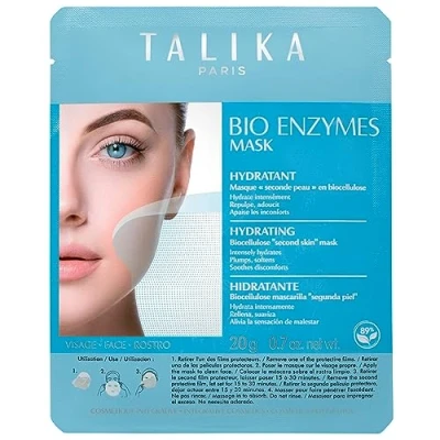 Bild av Talika Ekologiska enzymer mask hydrating ansiktsmask med biocellulosa fuktmask mot torr hud vårdande &quot;som en andra hud&quot;