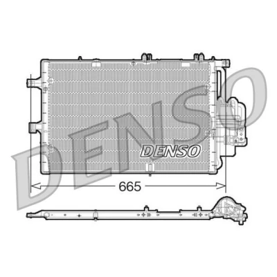 Bild av DENSO DCN20017 Condenseur De Clim avec déshydrateur 665x381x16 R 134a 665 OPEL: Corsa C 3/5 portes, Combo Tour