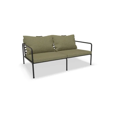 Bild av HOUE AVON 2 Seater Sofa Trädgårdssoffa Leaf/Black H58 x W159 D99 SH39 cm
