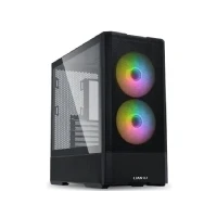 Bild av Lian Li LANCOOL 207 speldatorhölje ATX svart Midi Tower PC fodral med RGB belysning, grafikkort upp till 375 mm, 360 mm radiator, fodral, stål, härdat glas